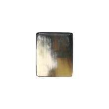Load image into Gallery viewer, Cream &amp; Black Rectangle Horn Ring
