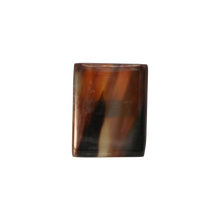 Load image into Gallery viewer, Caramel &amp; Brown Rectangle Horn Ring
