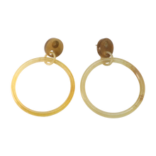 Load image into Gallery viewer, Circle Horn Earrings
