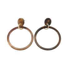 Load image into Gallery viewer, Circle Horn Earrings
