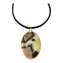 Load image into Gallery viewer, Septarian &amp; Leather Necklace

