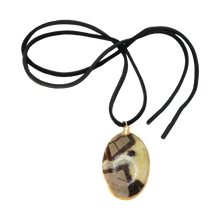 Load image into Gallery viewer, Septarian &amp; Leather Necklace
