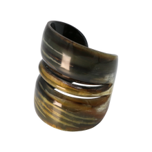 Load image into Gallery viewer, Striped 3 Layered Horn Cuff
