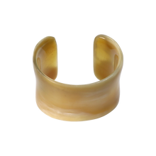 Load image into Gallery viewer, Caramel &amp; Cream Curved Horn Cuff
