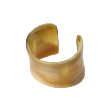 Load image into Gallery viewer, Caramel &amp; Cream Curved Horn Cuff
