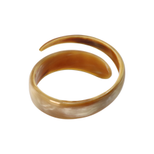 Load image into Gallery viewer, Caramel &amp; Cream Twist Horn Bangle
