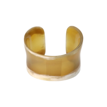 Load image into Gallery viewer, Caramel &amp; White Horn Cuff

