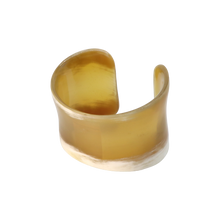 Load image into Gallery viewer, Caramel &amp; White Horn Cuff
