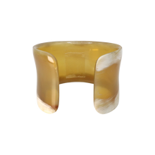Load image into Gallery viewer, Caramel &amp; White Horn Cuff
