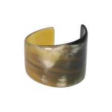 Load image into Gallery viewer, Yellow &amp; Black Curved Horn Cuff
