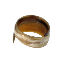 Load image into Gallery viewer, Caramel &amp; Dark Brown Twist Horn Bangle
