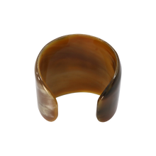 Load image into Gallery viewer, Large Brown &amp; Green Curved Cuff
