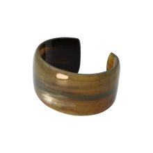 Load image into Gallery viewer, Green, Light Brown &amp; Dark Brown Horn Cuff

