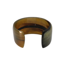 Load image into Gallery viewer, Green, Light Brown &amp; Dark Brown Horn Cuff
