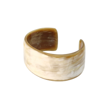 Load image into Gallery viewer, White &amp; Tan Horn Cuff

