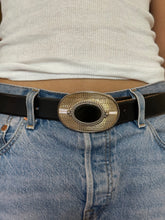 Load image into Gallery viewer, Gold &amp; Dark Green Agate Belt Buckle
