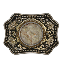 Load image into Gallery viewer, Gold &amp; Black Quartz Belt Buckle
