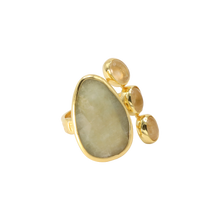 Load image into Gallery viewer, White Sapphire &amp; Citrine Quartz Ring
