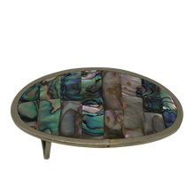 Load image into Gallery viewer, Alpaca Silver &amp; Abalone Shell Belt Buckle
