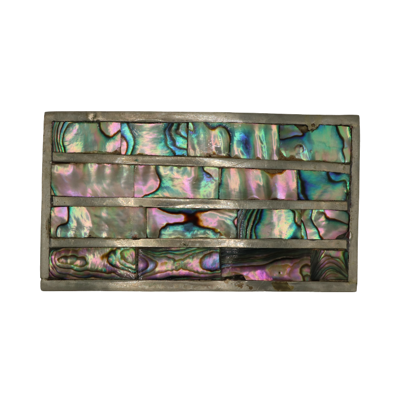Alpaca Silver & Abalone Belt Buckle