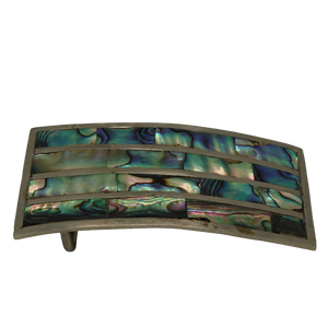 Alpaca Silver & Abalone Belt Buckle