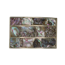 Load image into Gallery viewer, Alpaca Silver Mother of Pearl Abalone Belt Buckle
