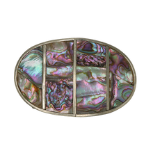Load image into Gallery viewer, Alpaca Silver &amp; Abalone Shell Belt Buckle
