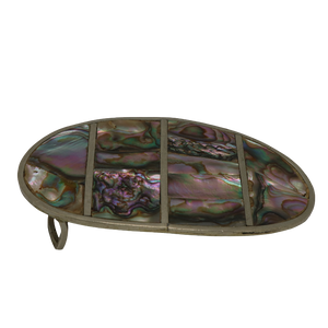 Alpaca Silver & Abalone Shell Belt Buckle