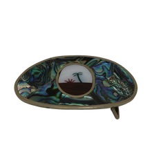 Load image into Gallery viewer, Desert Sunrise Silver Abalone Belt Buckle
