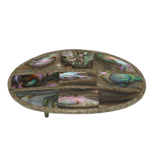 Load image into Gallery viewer, Mini Alpaca Silver &amp; Abalone Shell Belt Buckle
