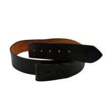Load image into Gallery viewer, Size 37-42&quot; Vintage Black Leather Belt
