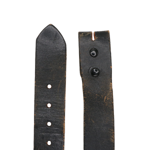 Size 37-42" Vintage Black Leather Belt