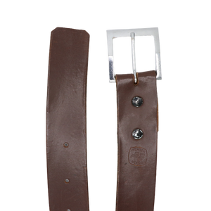Size 28-32" Vintage Brown Leather Belt