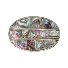 Load image into Gallery viewer, Alpaca Silver &amp; Abalone Shell Belt Buckle
