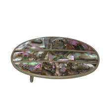 Load image into Gallery viewer, Alpaca Silver &amp; Abalone Shell Belt Buckle
