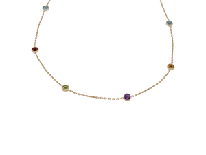 Gemstone 14k Gold Necklace