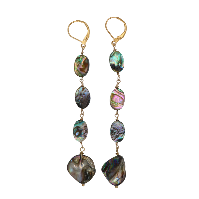 Abalone Dangle Earrings