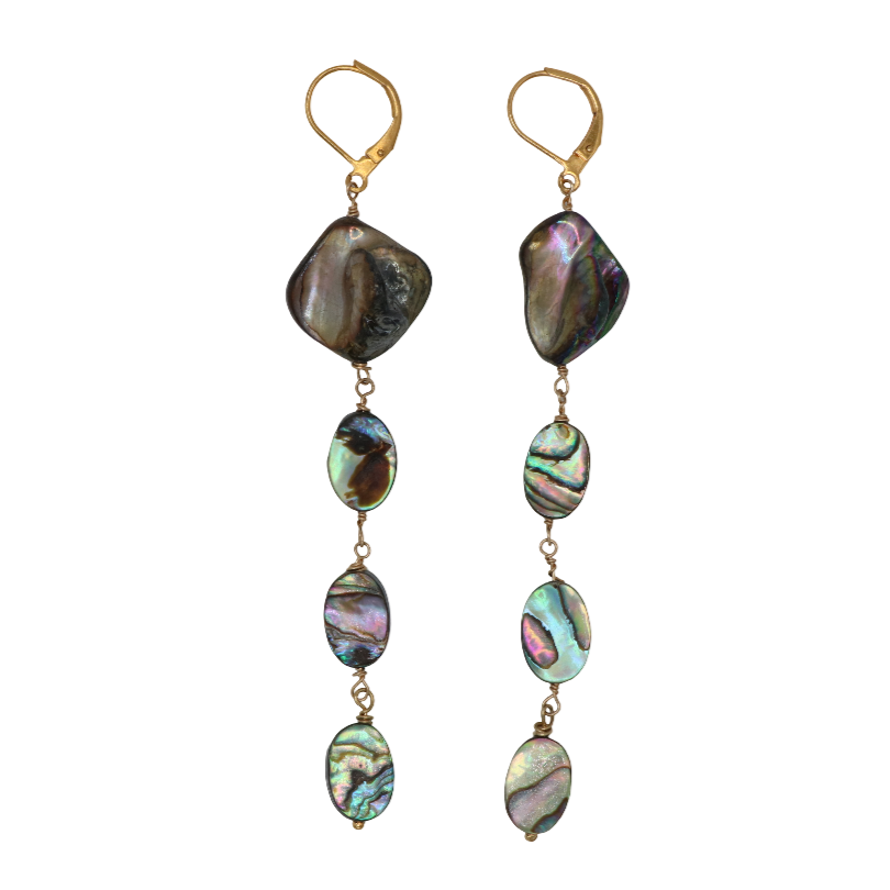 Abalone Dangle Earrings