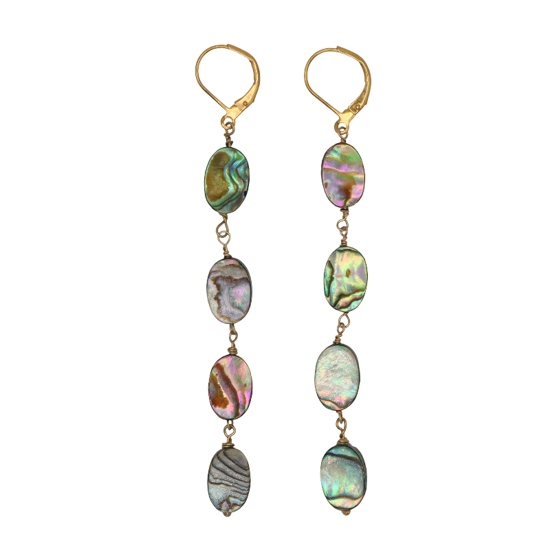 Abalone Dangle Earrings