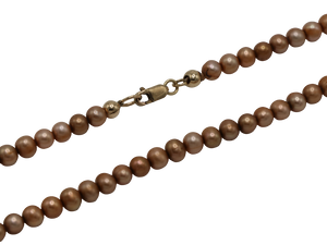 Golden Freshwater Pearl Necklace