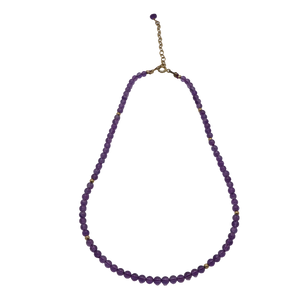 Amethyst & 14k Gold Necklace