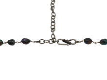 Load image into Gallery viewer, Labradorite &amp; Peacock Pearl Angel Drop Necklace
