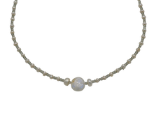 Load image into Gallery viewer, Moonstone, Seed Bead &amp; Freshwater Pearl Necklace
