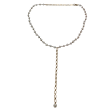 Load image into Gallery viewer, Pearl &amp; Chain Drop Necklace
