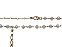 Load image into Gallery viewer, Pearl &amp; Chain Drop Necklace
