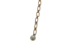 Load image into Gallery viewer, Pearl &amp; Chain Drop Necklace
