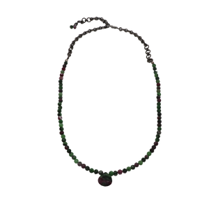 Ruby Zoisite Necklace