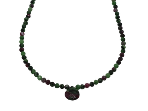 Ruby Zoisite Necklace