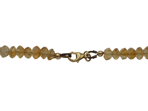 Citrine & South Sea Golden Freshwater Pearl Necklace