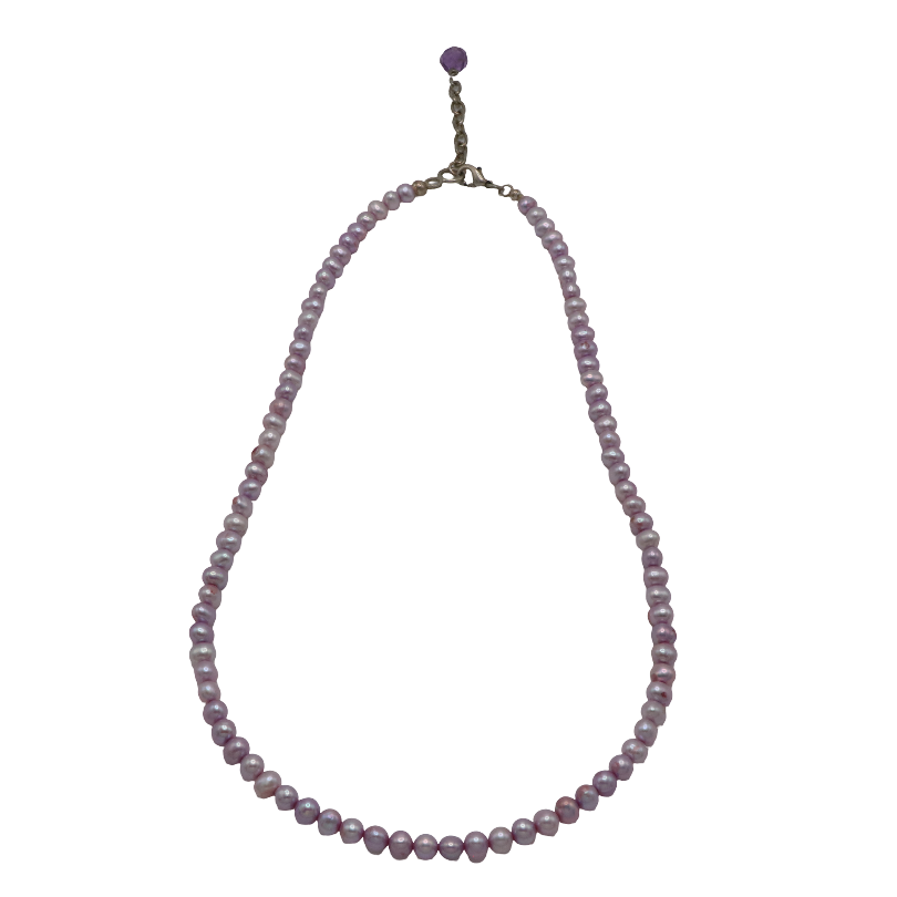 Light Purple & Pink Freshwater Pearl Necklace